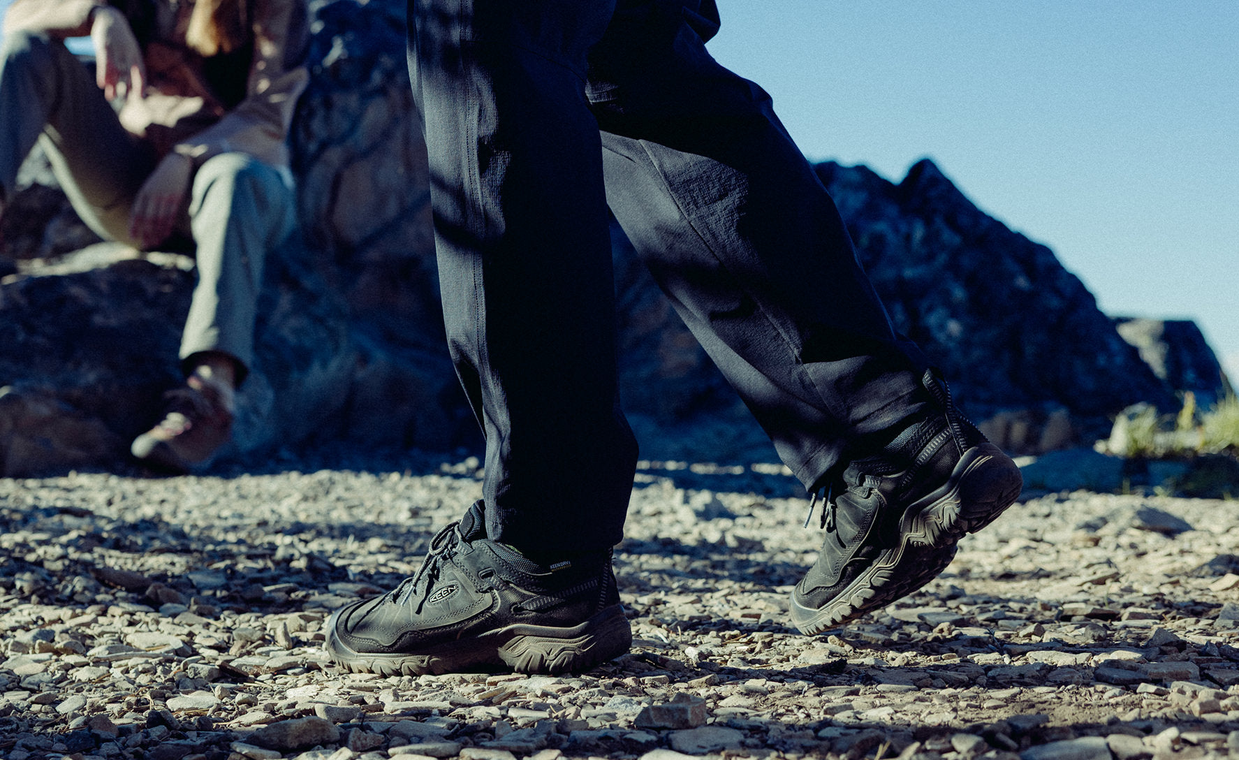 Men's Targhee IV Waterproof Hiking Shoe Triple Black - Image 7