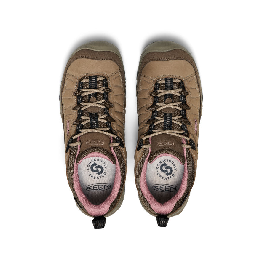 Women's Targhee IV Waterproof Hiking Shoe Brindle/Nostalgia Rose - Image 4