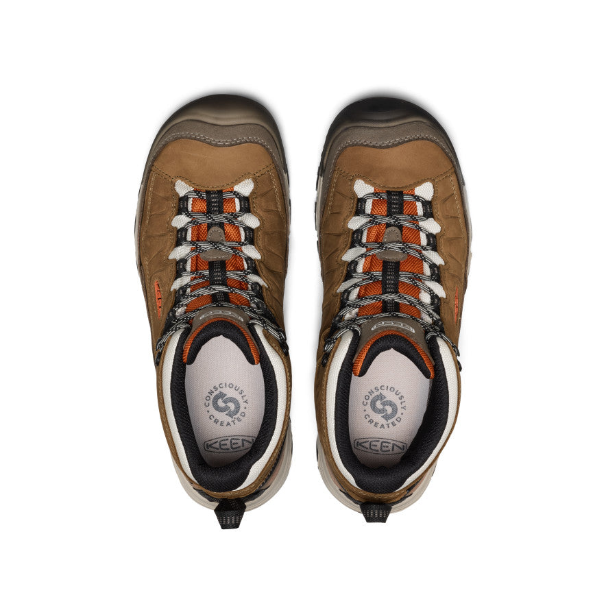 Men's Targhee IV Waterproof Hiking Boot Coyote/Gold Flame - Image 4