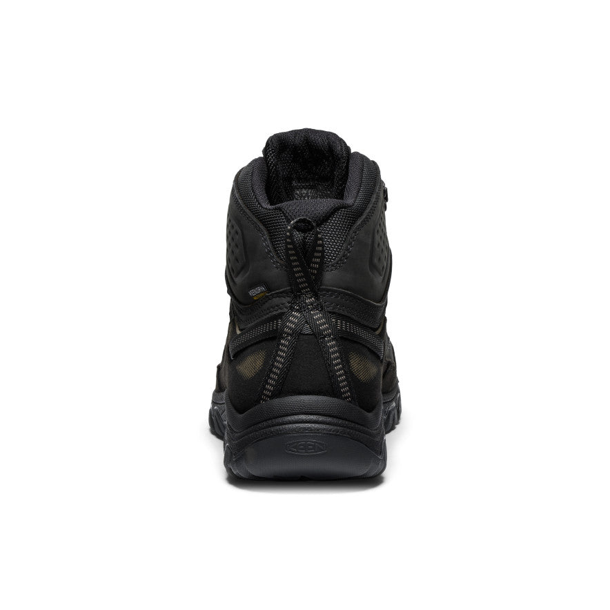 Men's Targhee IV Wide Waterproof Hiking Boot Triple Black - Image 5
