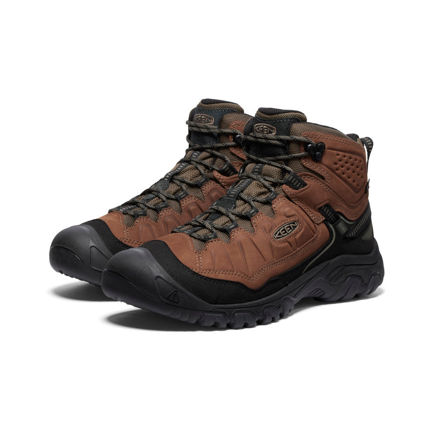 Men's Targhee IV Wide Waterproof Hiking Boot Bison/Black - Image 2