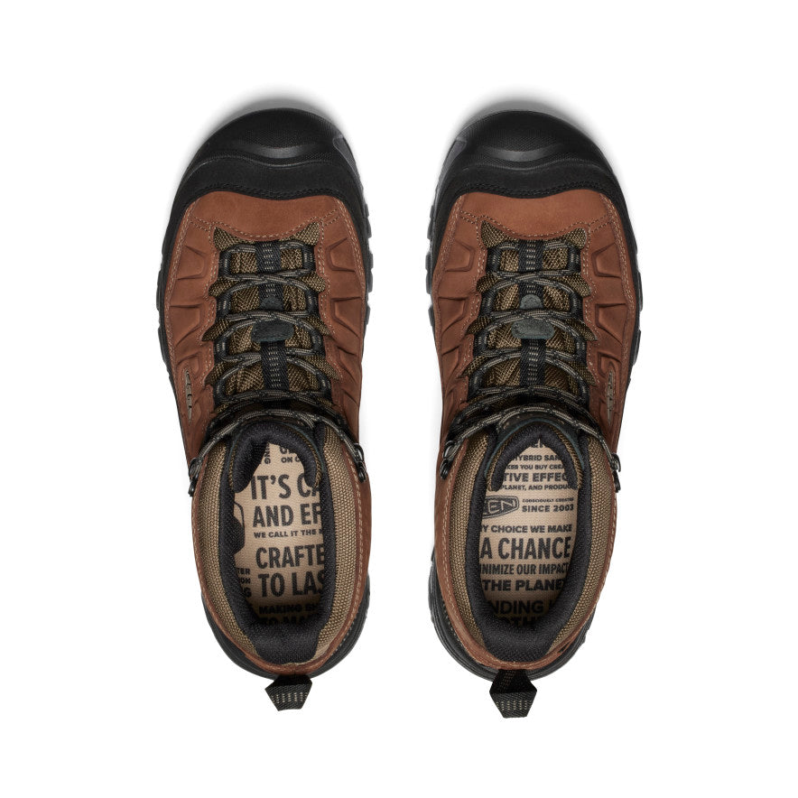 Men's Targhee IV Wide Waterproof Hiking Boot Bison/Black - Image 4