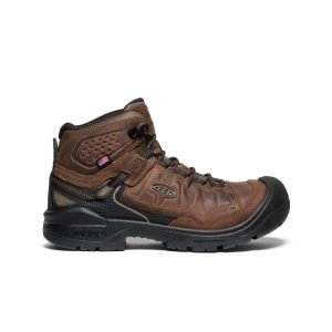 Men's Targhee IV Waterproof Work Boot (Carbon Toe) Dark Earth/Black