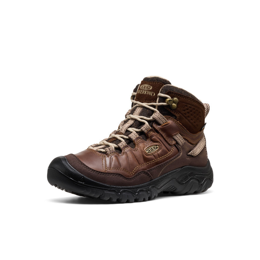Women's Targhee IV Waterproof Hiking Boot x Hikerkind Dark Earth/Dark Earth - Image 3