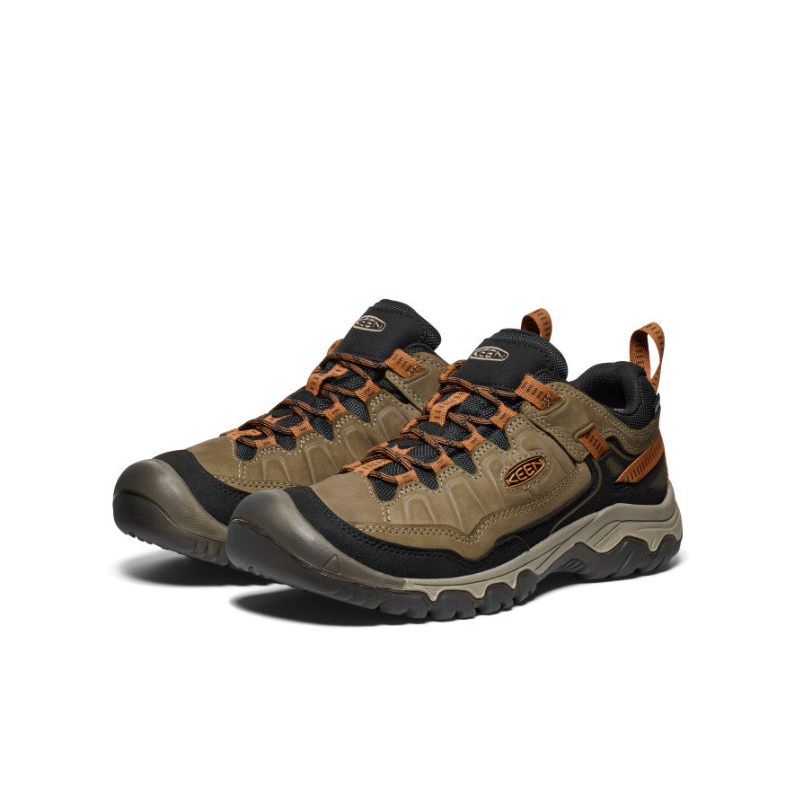 Men's Targhee IV Wide Waterproof Hiking Shoe Sea Turtle/Roasted Pecan - Image 2