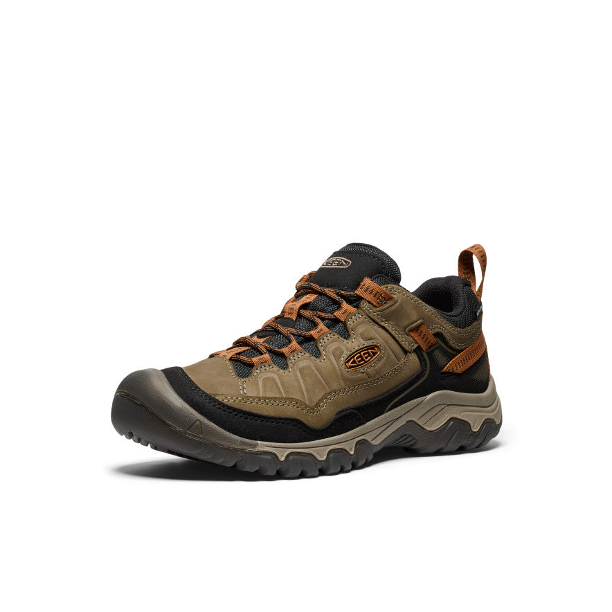 Men's Targhee IV Wide Waterproof Hiking Shoe Sea Turtle/Roasted Pecan - Image 3