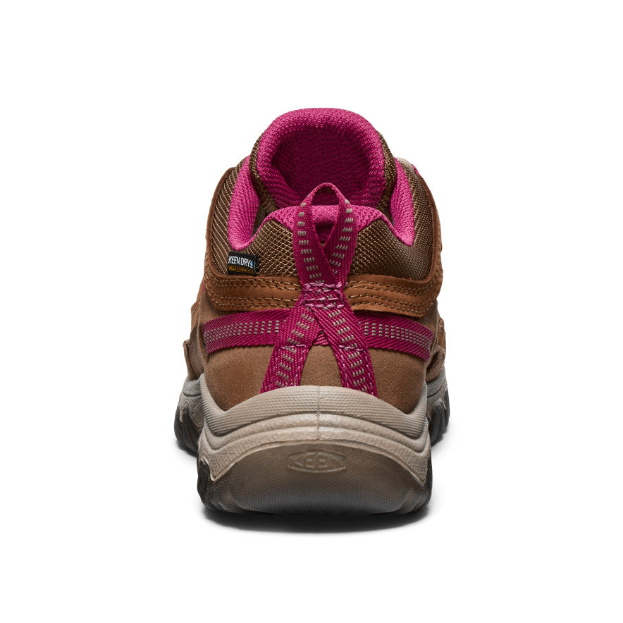 Women's Targhee IV Waterproof Hiking Shoe Bison/Beaujolais - Image 5