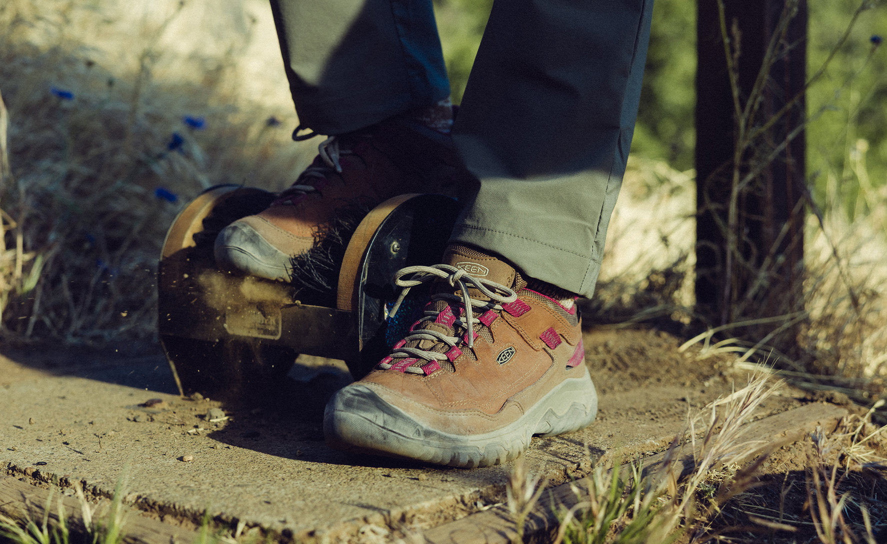 Women's Targhee IV Waterproof Hiking Shoe Bison/Beaujolais - Image 7