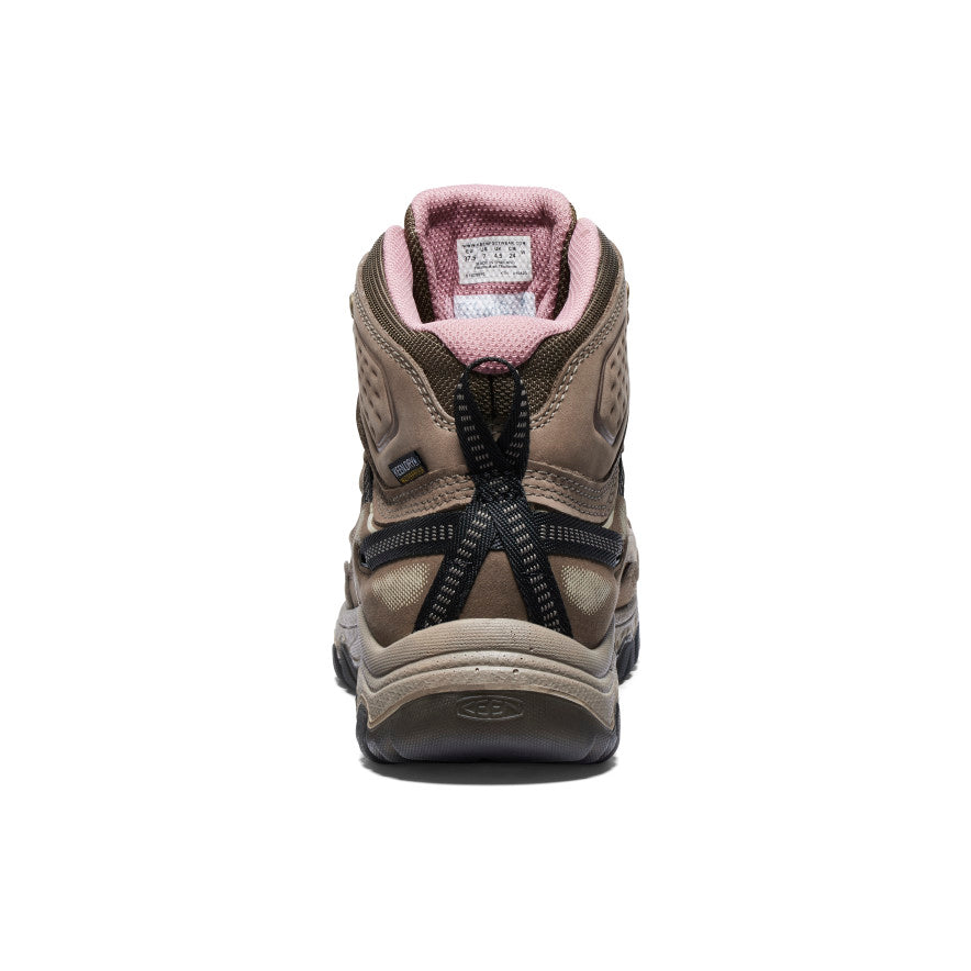 Women's Targhee IV Wide Waterproof Hiking Boot Brindle/Nostalgia Rose - Image 5