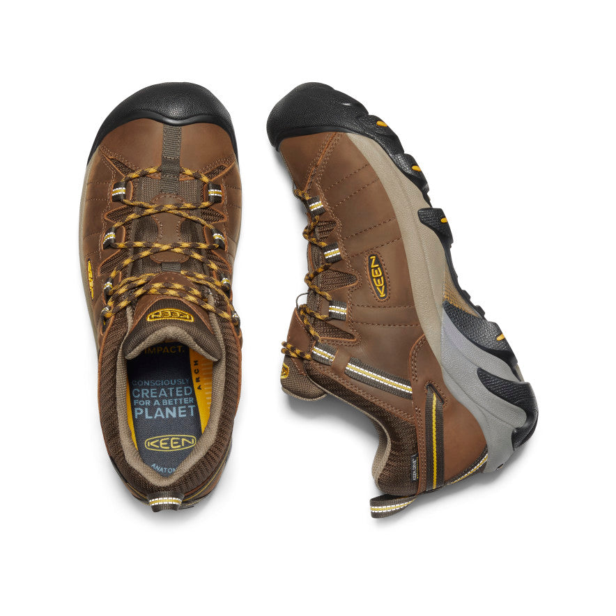 Men's Targhee II Waterproof Wide Cascade Brown/Golden Yellow - Image 4