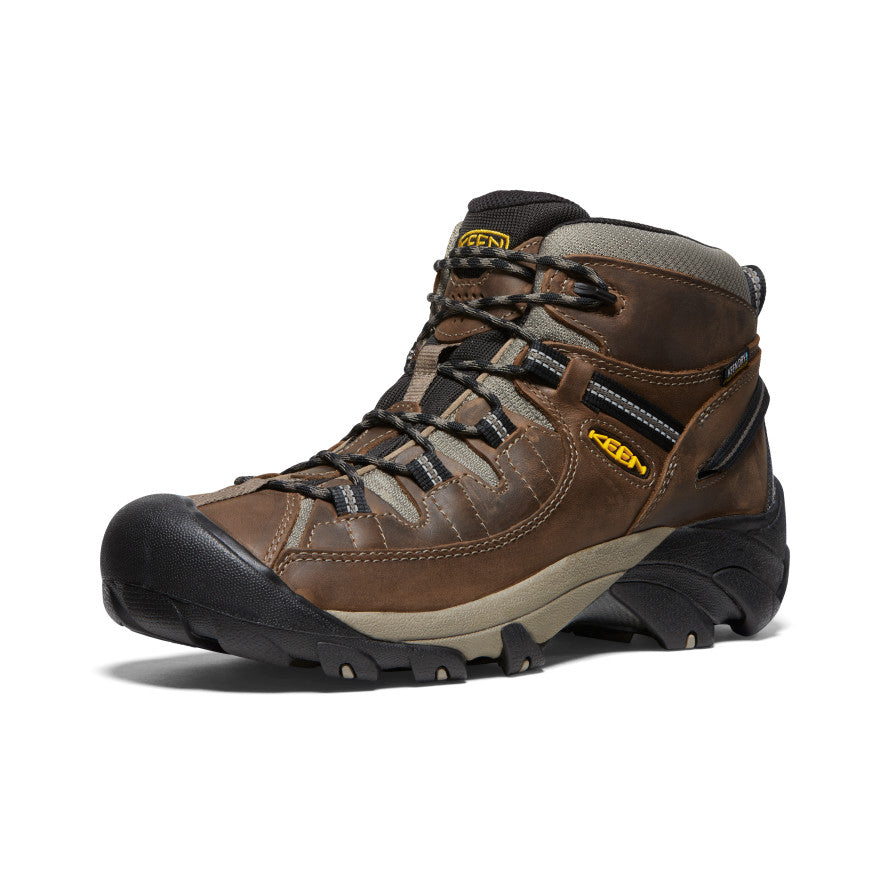Men's Targhee II Mid Waterproof Hiking Boots Shitake/Brindle - Image 3