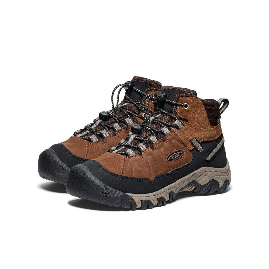 Big Kids' Targhee IV Waterproof Hiking Boot Bison/Brindle - Image 2