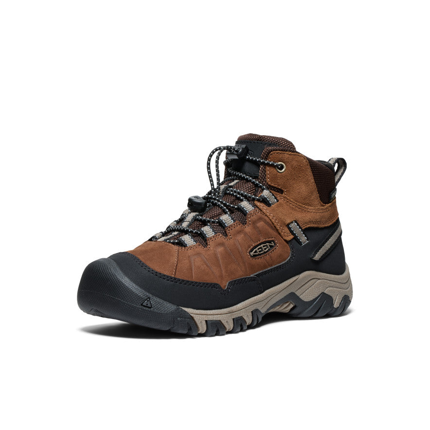 Big Kids' Targhee IV Waterproof Hiking Boot Bison/Brindle - Image 3