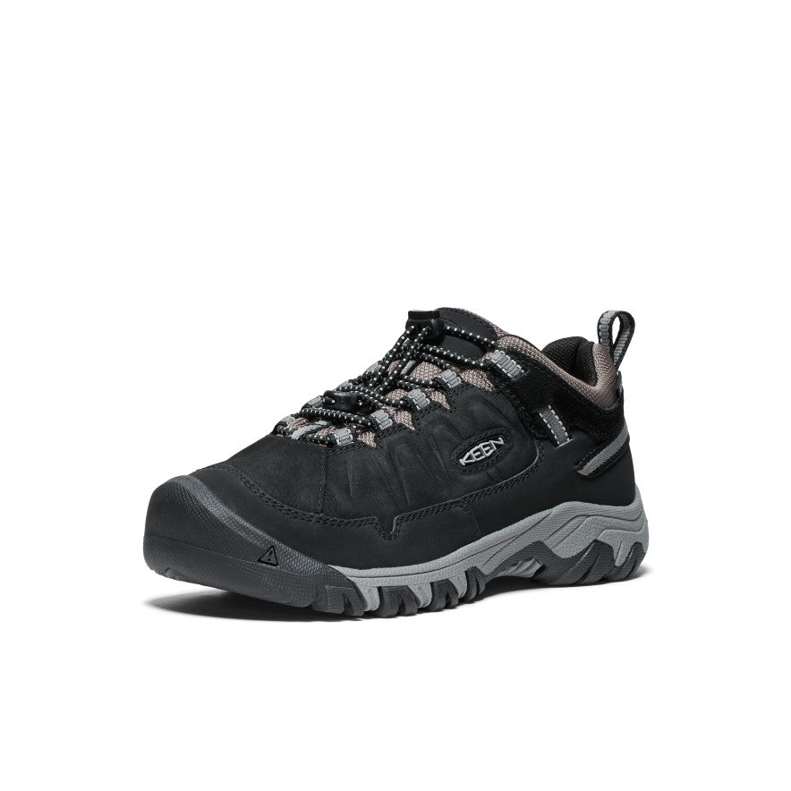 Big Kids' Targhee IV Waterproof Hiking Shoe Black/Steel Grey - Image 3