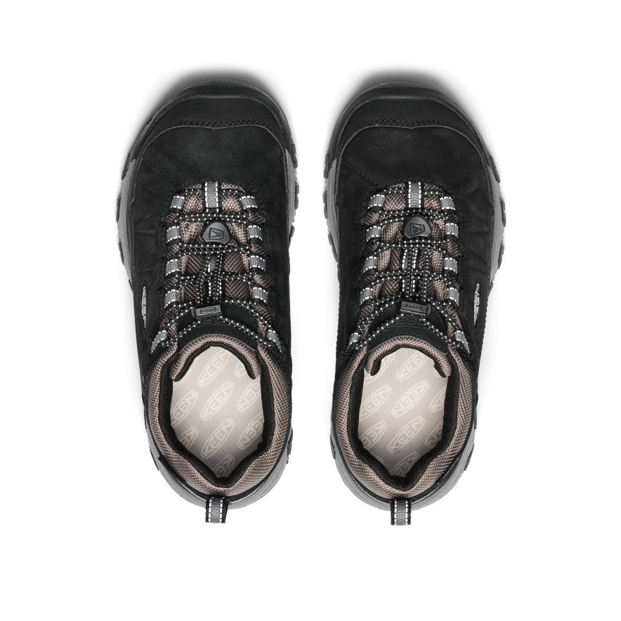 Big Kids' Targhee IV Waterproof Hiking Shoe Black/Steel Grey - Image 4