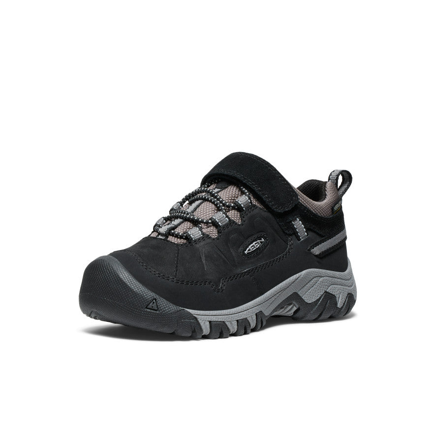 Little Kids' Targhee IV Waterproof Hiking Shoe Black/Steel Grey - Image 3