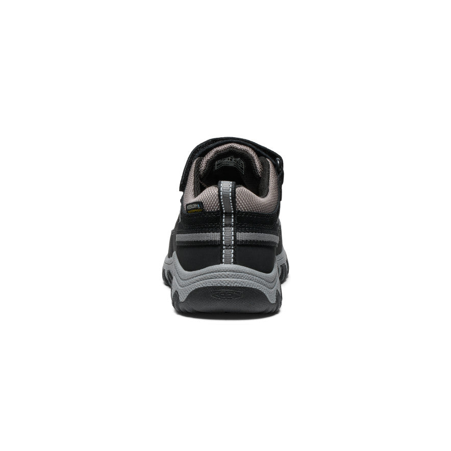 Little Kids' Targhee IV Waterproof Hiking Shoe Black/Steel Grey - Image 5