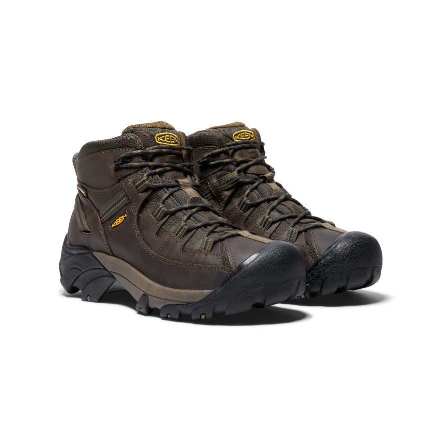 Men's Targhee II Waterproof Mid Wide Canteen/Dark Olive - Image 2