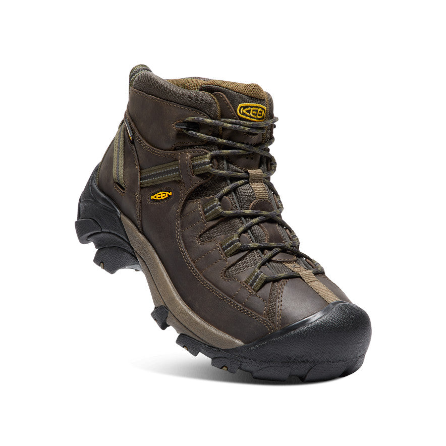 Men's Targhee II Waterproof Mid Wide Canteen/Dark Olive - Image 3