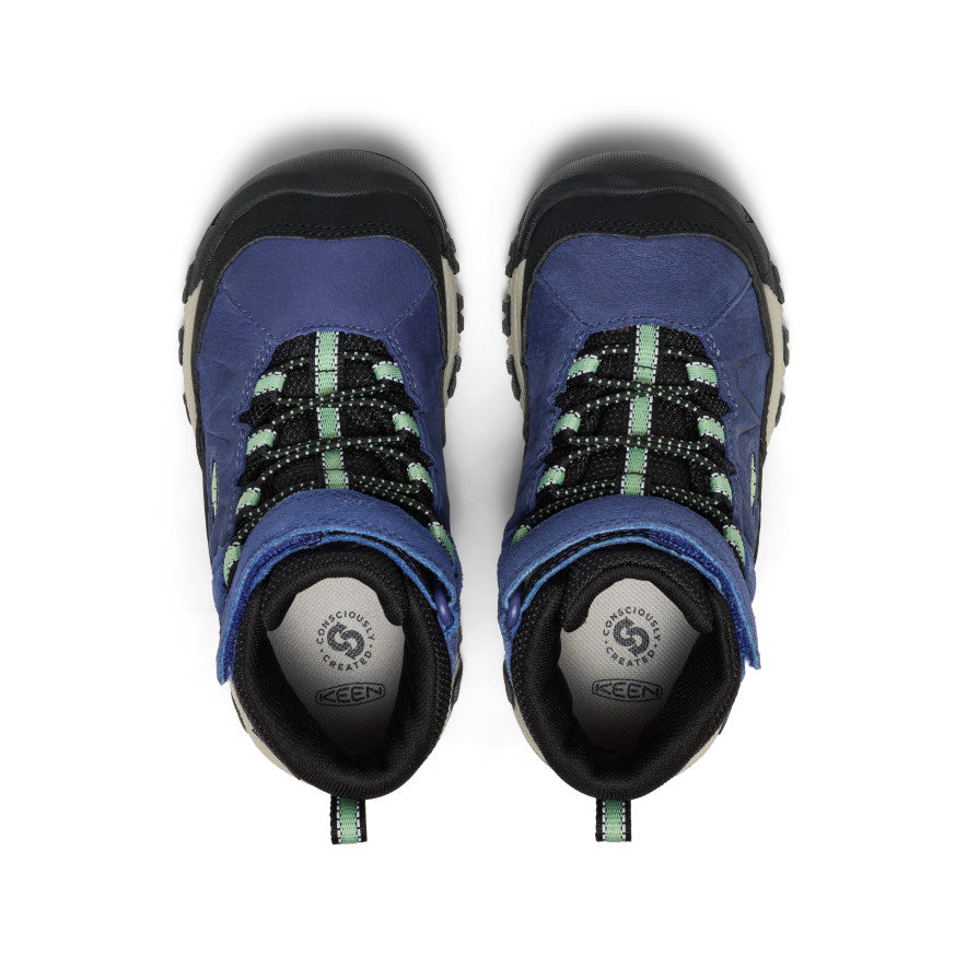 Little Kids' Targhee IV Waterproof Hiking Boot Skipper Blue/Hemlock - Image 4