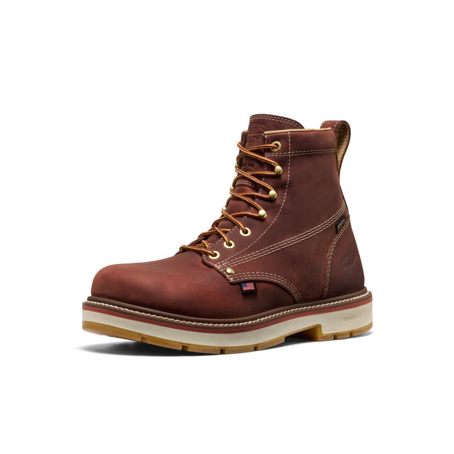 Men's Liberty 6" Waterproof 90?? Heel Boot (Carbon Toe) Bombay Brown/Gum - Image 3