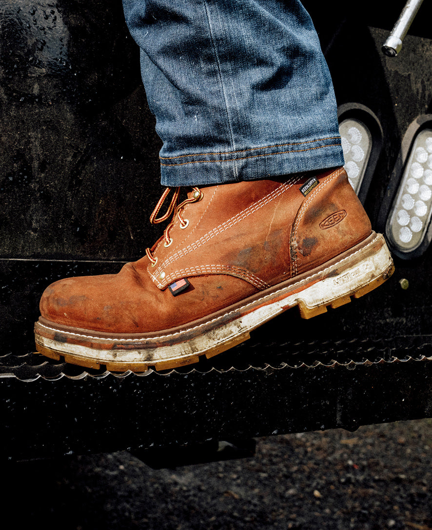 Men's Liberty 6" Waterproof 90?? Heel Boot (Carbon Toe) Bombay Brown/Gum - Image 9