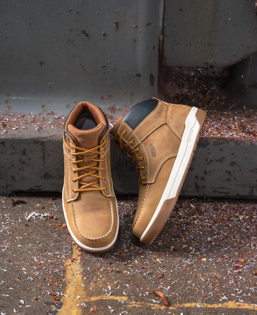 Men's Gibson Waterproof Work Boot (Carbon Toe) Belgian/Gum - Image 9