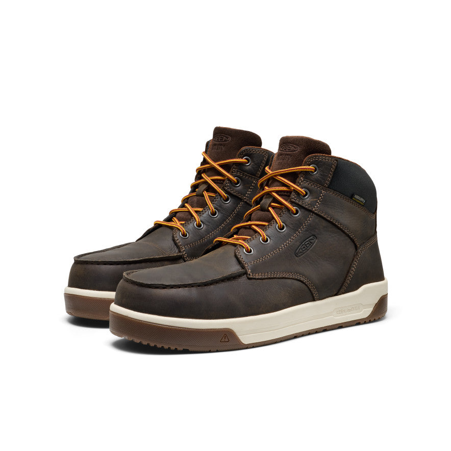 Men's Gibson Waterproof Work Boot (Carbon Toe) Cascade Brown/Gum - Image 2