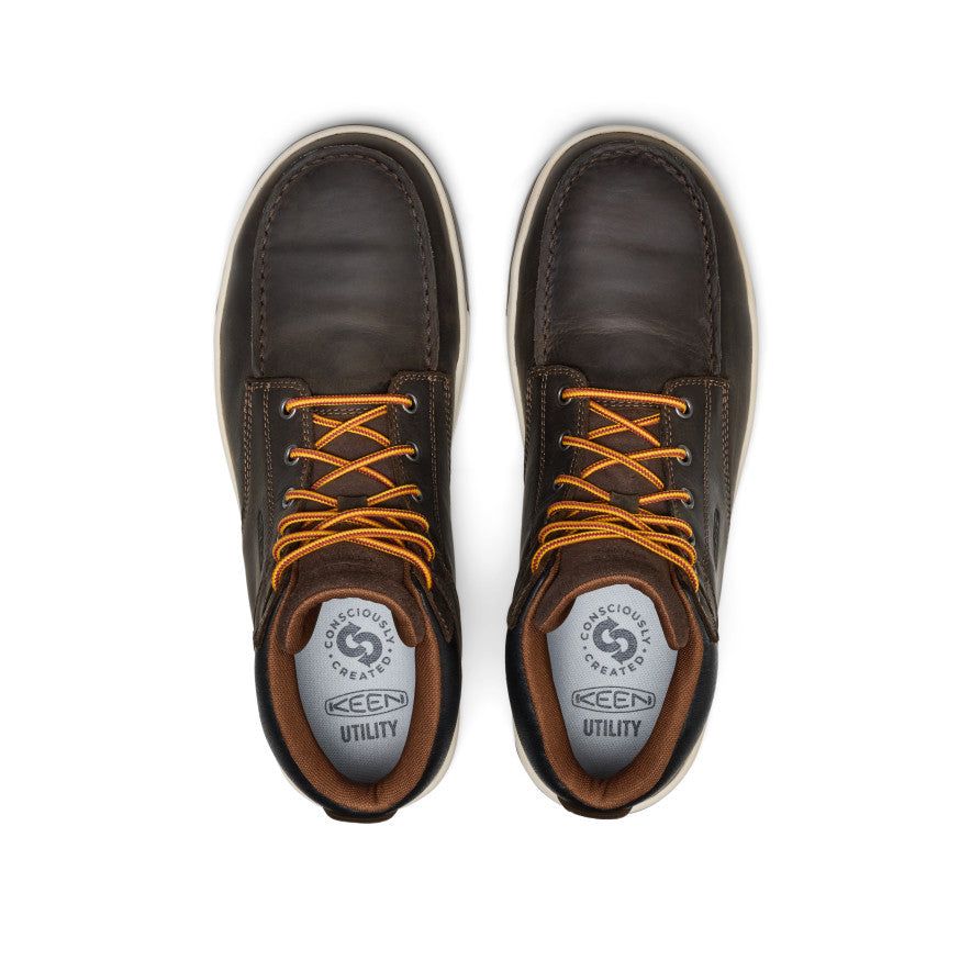 Men's Gibson Waterproof Work Boot (Carbon Toe) Cascade Brown/Gum - Image 4