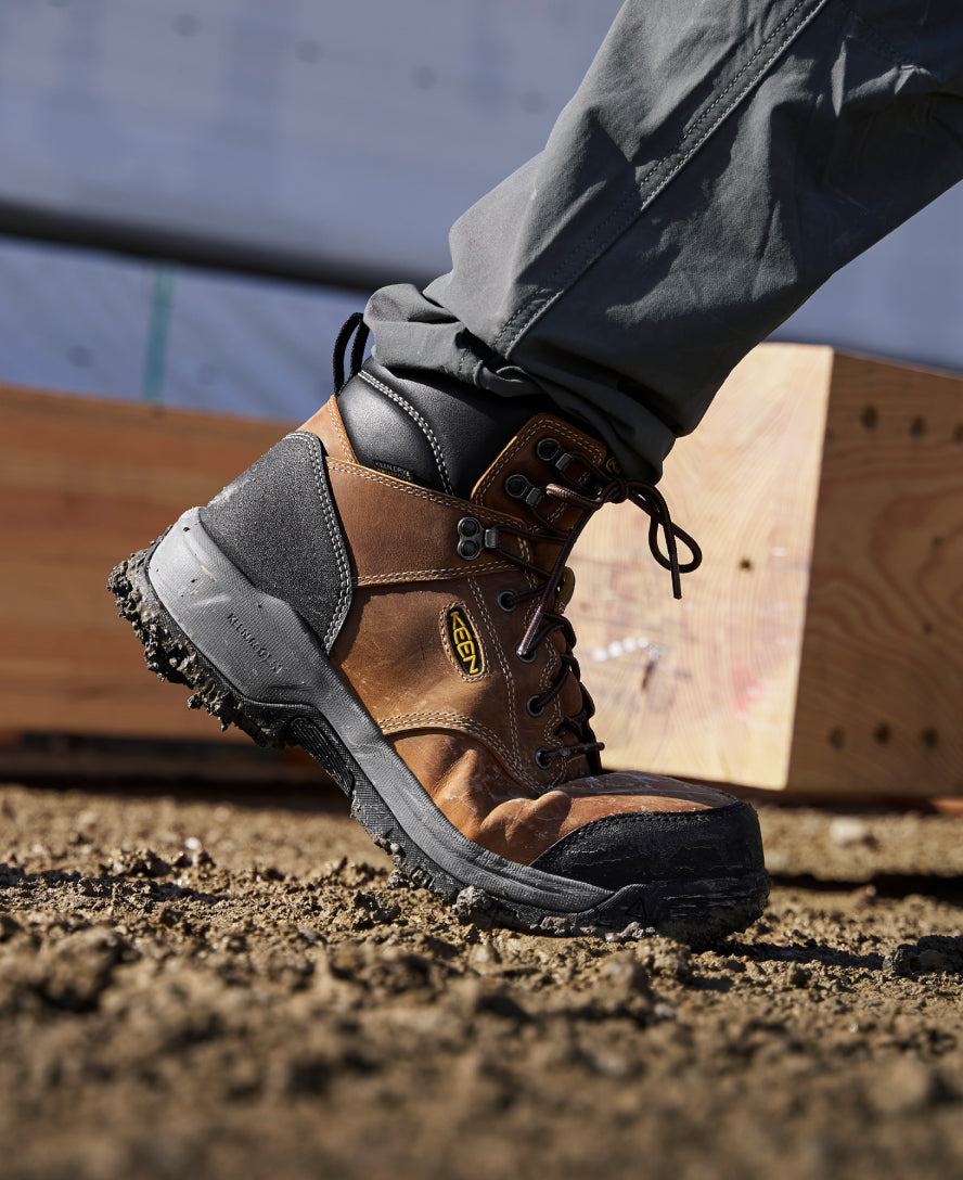 Men's CSA Evanston 6" Waterproof Boot (Carbon Toe) Bison/Black - Image 8