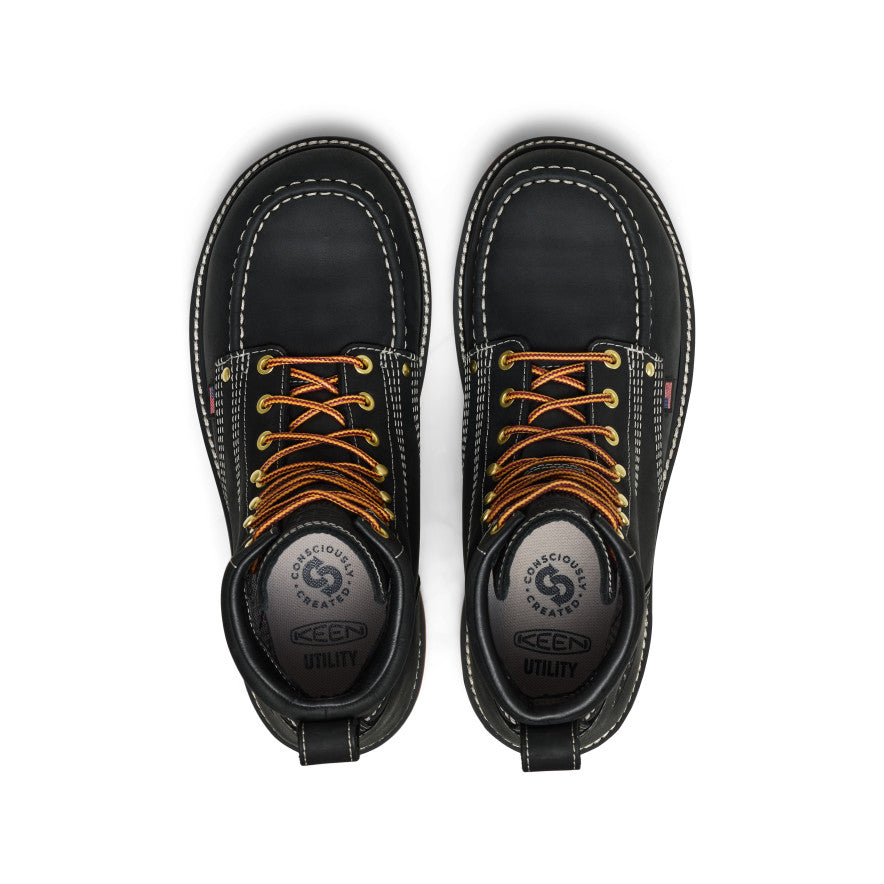 Men's Liberty 6" Waterproof Boot (Carbon Toe) Black/Gum - Image 4