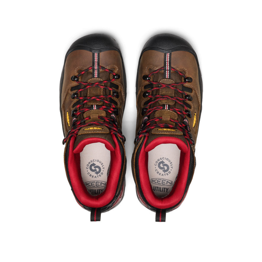 Men's Pittsburgh Energy 6" Waterproof Boot (Carbon Toe) Bison/Black - Image 4