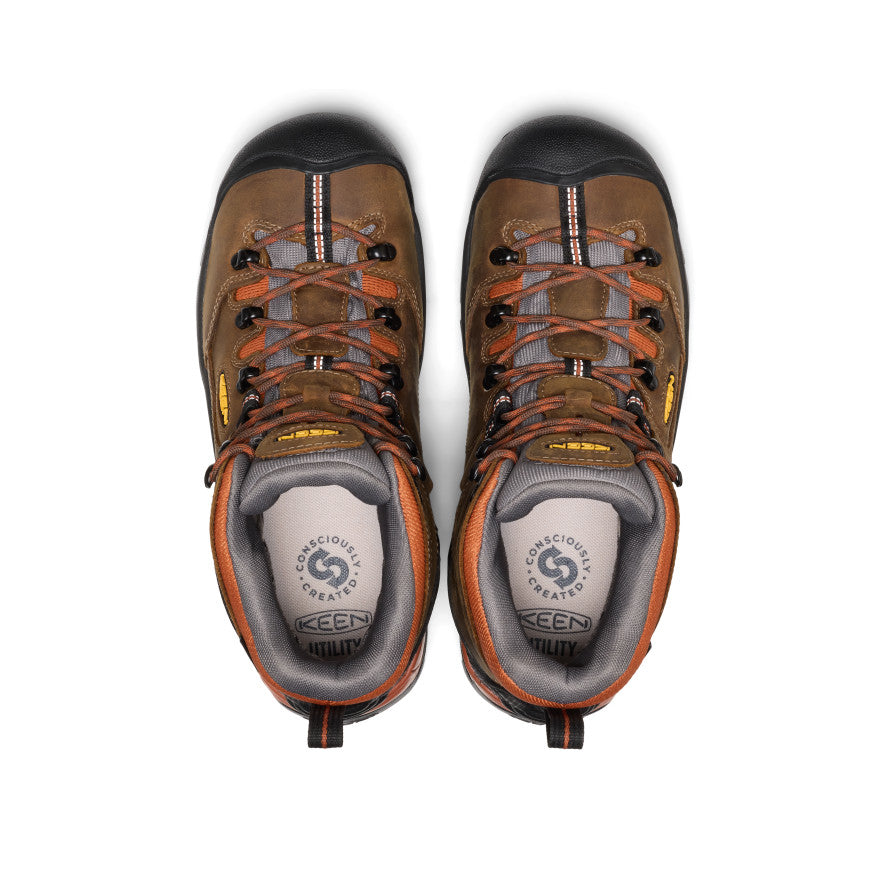 Men's Pittsburgh Energy 6" Waterproof Boot (Soft Toe) Cascade Brown/Black - Image 4