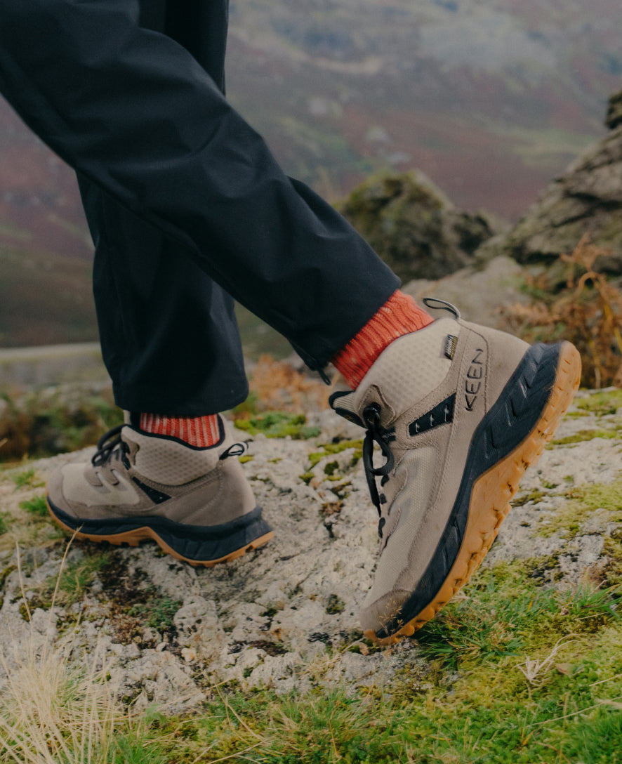 Men's Hightrail Waterproof Hiking Boot Safari/Steel Grey - Image 8