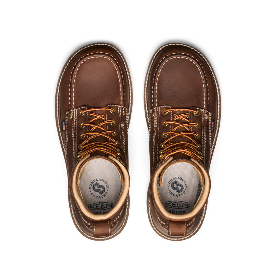Men's Liberty 6" Waterproof Boot (Carbon Toe) Chestnut/Gum - Image 4