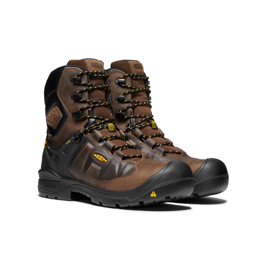 Men's Dover 8" Insulated Waterproof Boot (Carbon Toe) Dark Earth/Black - Image 2