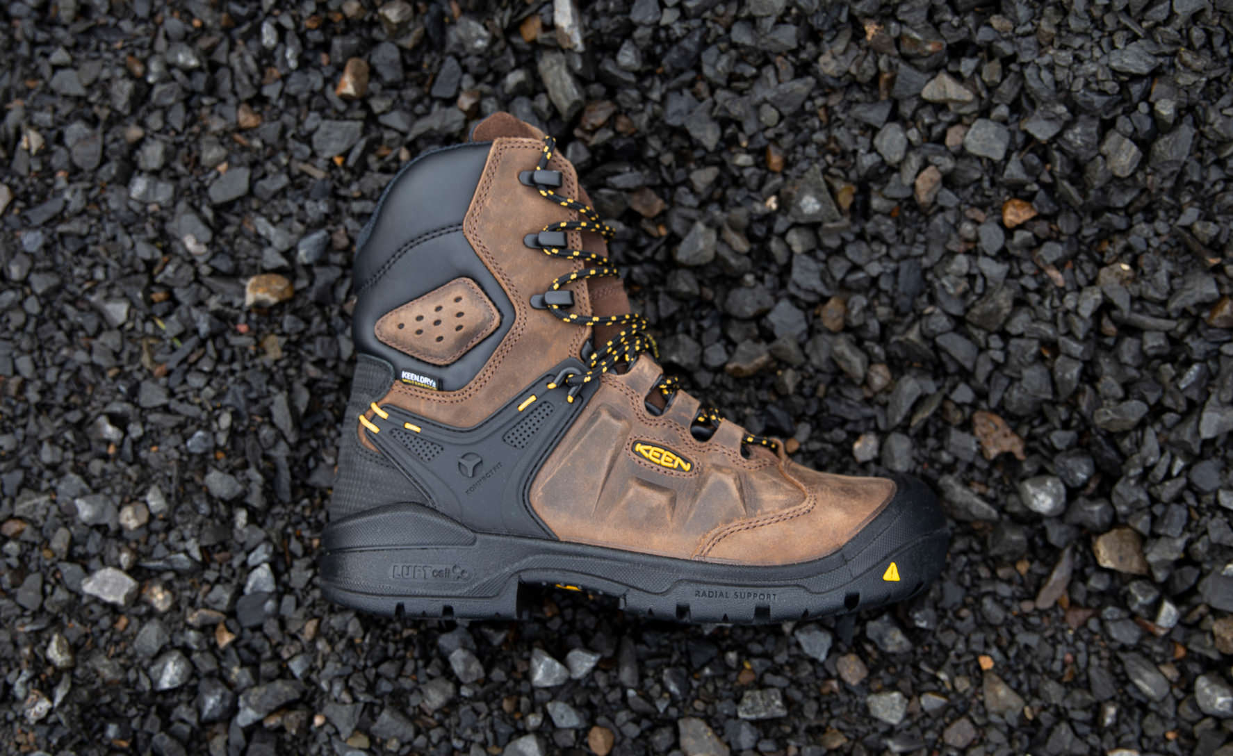 Men's Dover 8" Insulated Waterproof Boot (Carbon Toe) Dark Earth/Black - Image 6