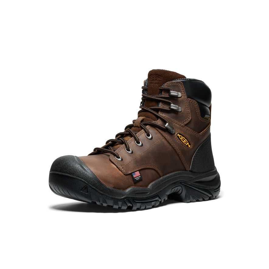 Men's Mt Vernon II 6" Waterproof Boot (Steel Toe) Dark Earth/Black - Image 3