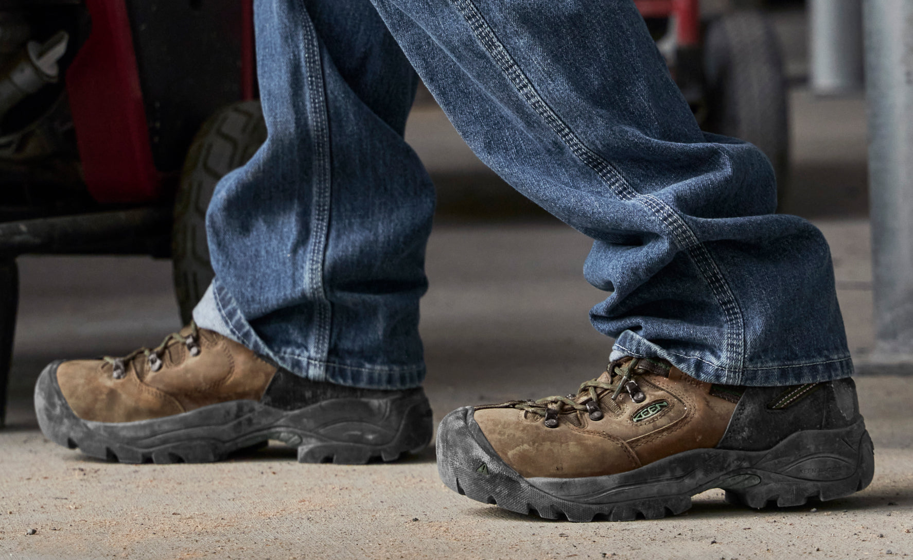 Men's Pittsburgh Energy 6" Waterproof Boot (Soft Toe) Cascade Brown/Greener Pastures - Image 6
