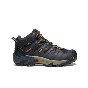 Men's Lansing Mid Waterproof (Steel Toe) Raven/Tawny Olive