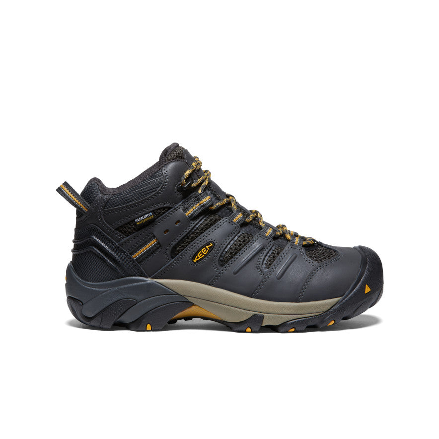 Men's Lansing Mid Waterproof (Steel Toe) Raven/Tawny Olive