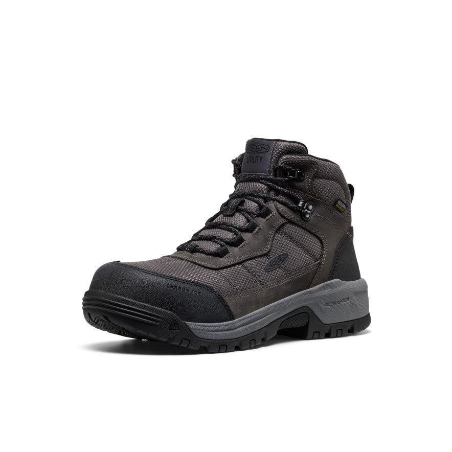 Men's Skokie Waterproof Work Boot (Carbon Toe) Magnet/Black - Image 3