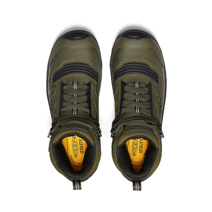 Men's Reno Mid Waterproof (Carbon Toe) Dark Olive/Black - Image 4