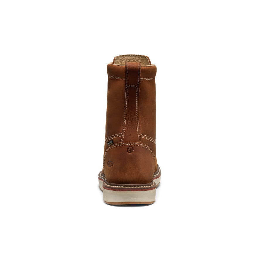 Men's Liberty 8" Waterproof Boot (Soft Toe) Leather Brown/Birch - Image 5