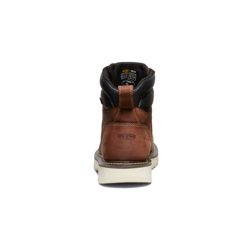 Men's Cincinnati 6" Waterproof 90?? Heel Boot (Soft Toe) Tuscan Red/Sandshell - Image 5