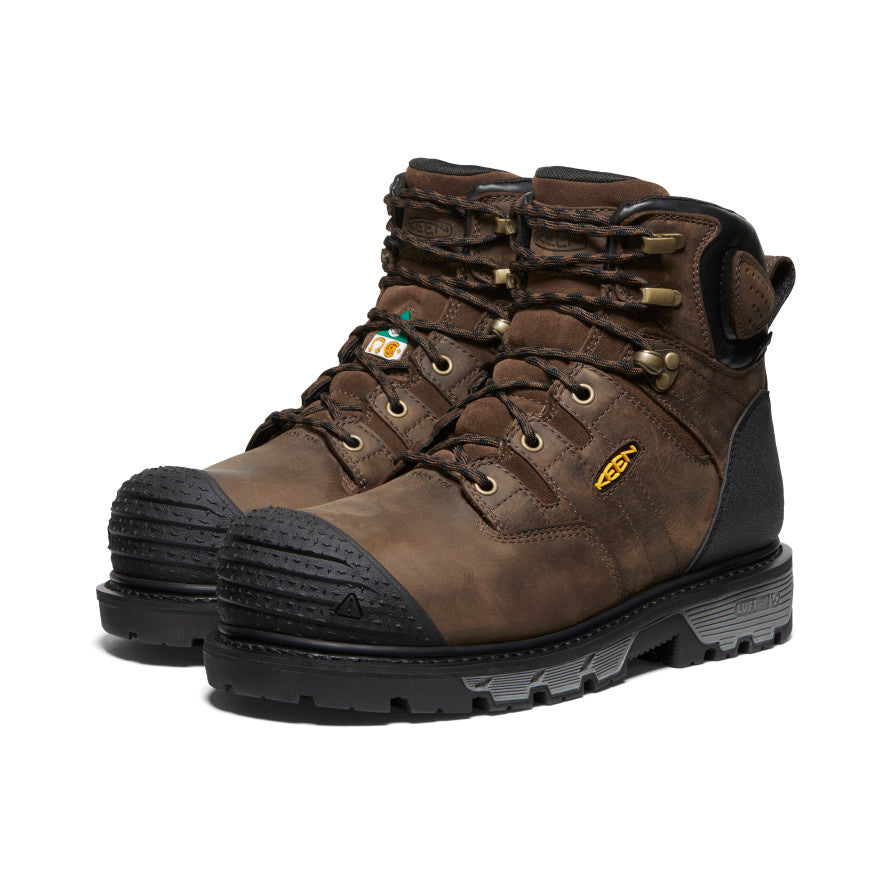 Men's CSA Camden 6" Waterproof Boot (Carbon Toe) Dark Earth/Black - Image 2