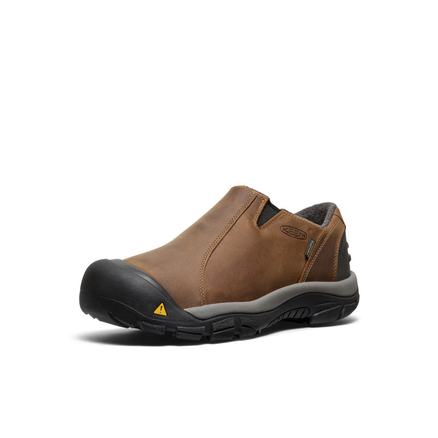 Men's Brixen Waterproof Shoe Wide Slate Black/Madder Brown - Image 2