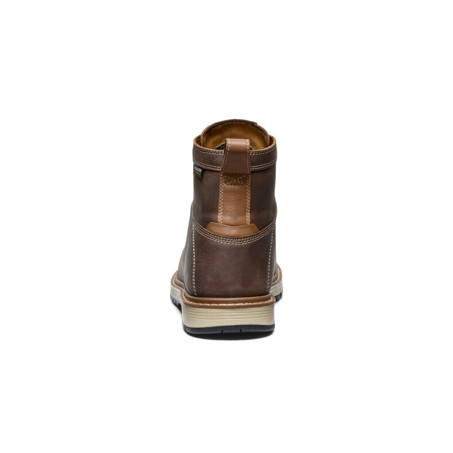 Men's San Jose 6" Waterproof 90?? Heel Boot (Aluminum Toe) Bison/Black - Image 5
