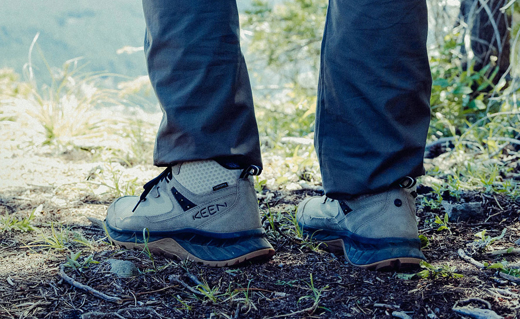 Men's Hightrail Waterproof Wide Hiking Boot Brindle/Oak Buff - Image 7