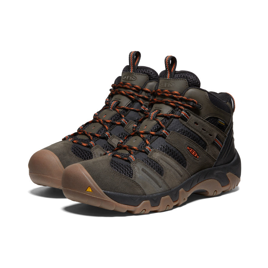 Men's Headout Waterproof Hiking Boot Black Olive/Fossil Orange - Image 2